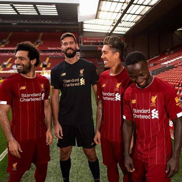 Salah, Allison, Firmino e Mané ad Anfield. Foto: Instagram Liverpool